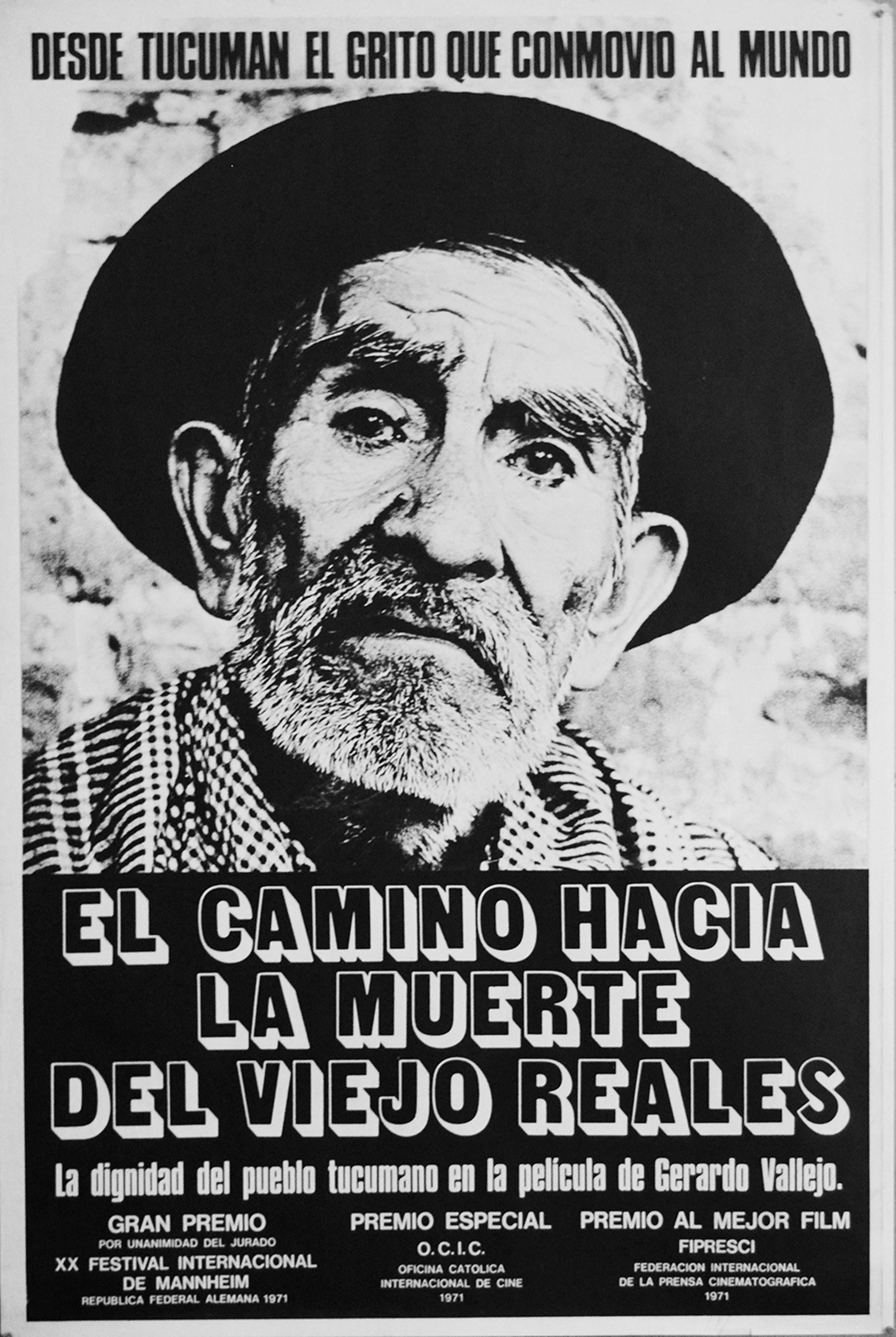 Afiche histórico de El camino hacia la muerte del viejo Reales